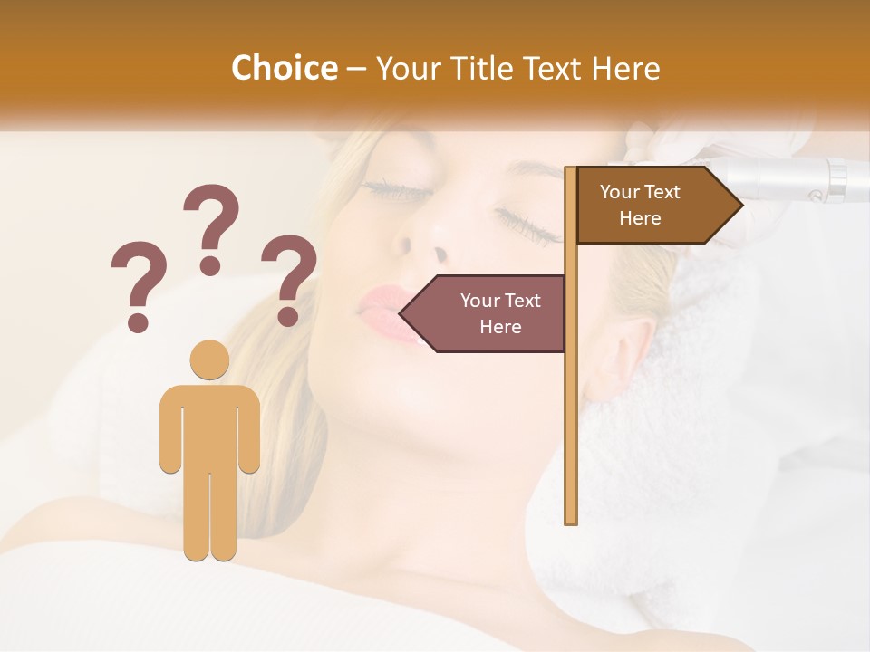 A Woman Getting Her Hair Done By A Hair Stylist PowerPoint Template