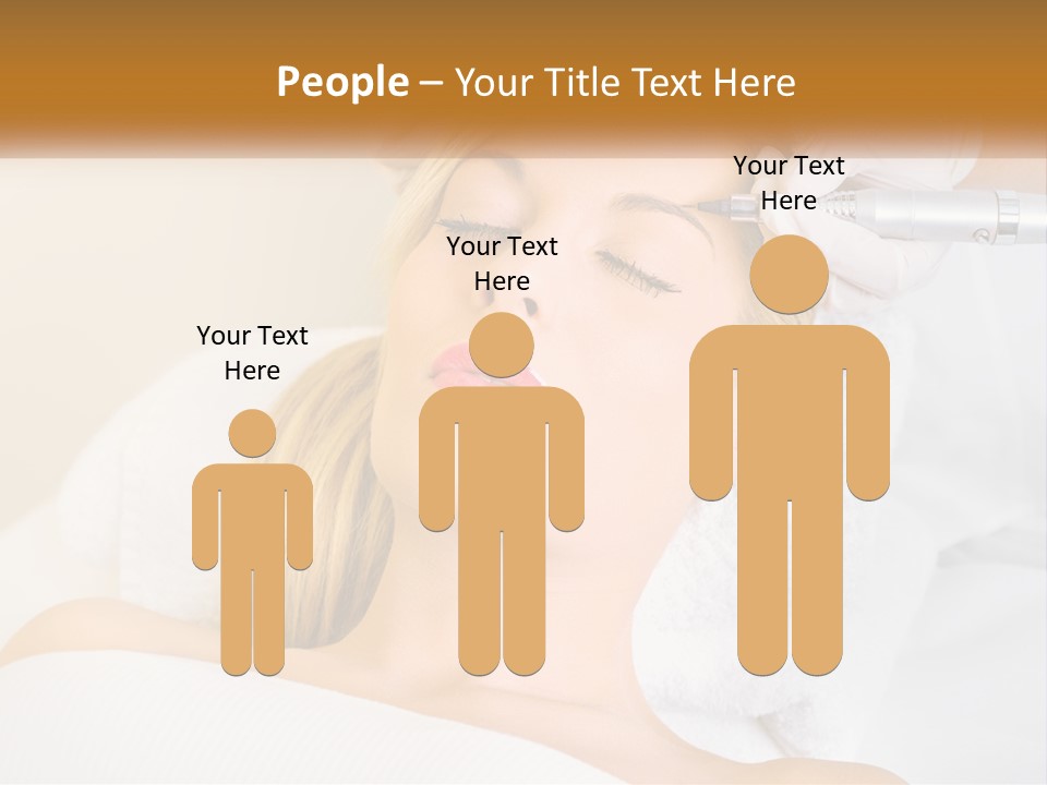 A Woman Getting Her Hair Done By A Hair Stylist PowerPoint Template