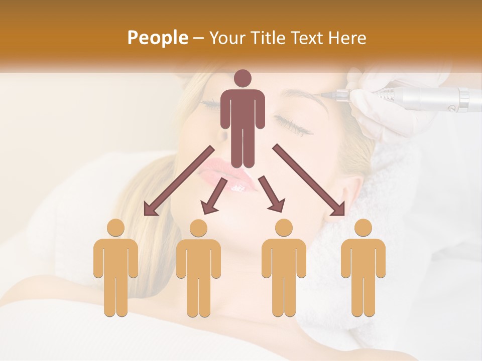 A Woman Getting Her Hair Done By A Hair Stylist PowerPoint Template