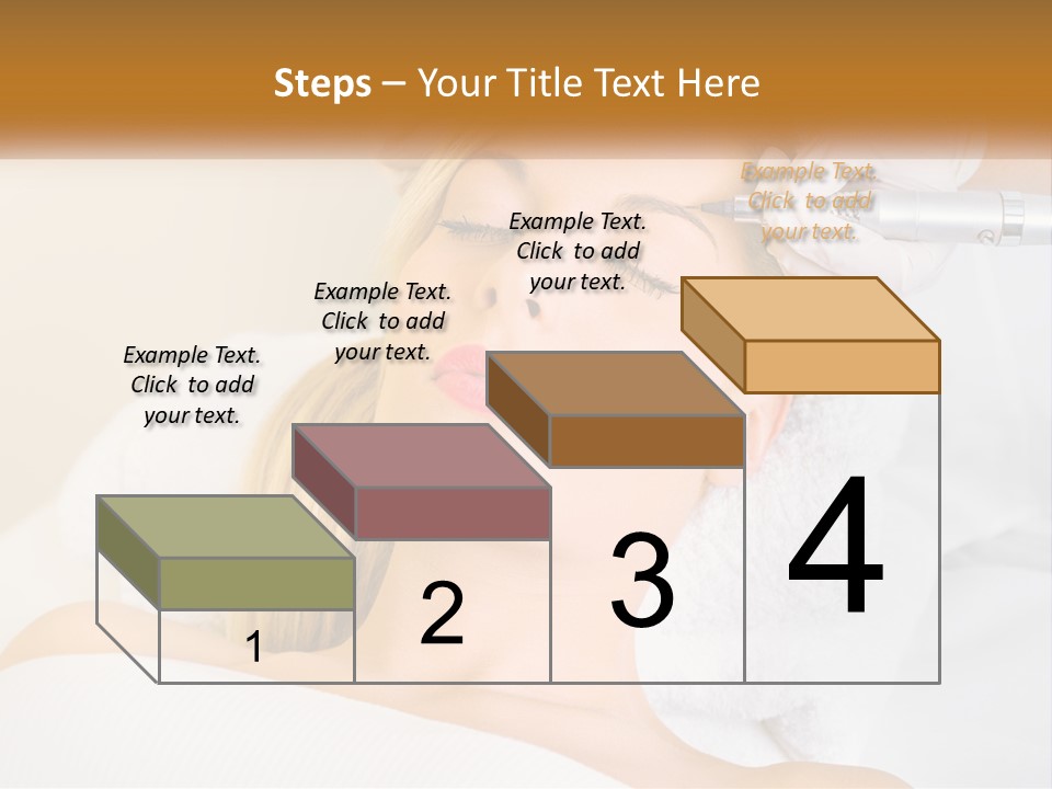 A Woman Getting Her Hair Done By A Hair Stylist PowerPoint Template