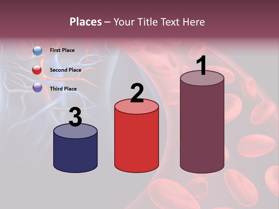 A Blood Flow Powerpoint Presentation Is Shown PowerPoint Template