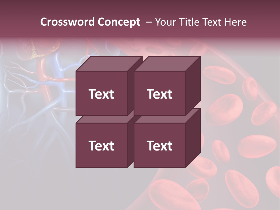 A Blood Flow Powerpoint Presentation Is Shown PowerPoint Template