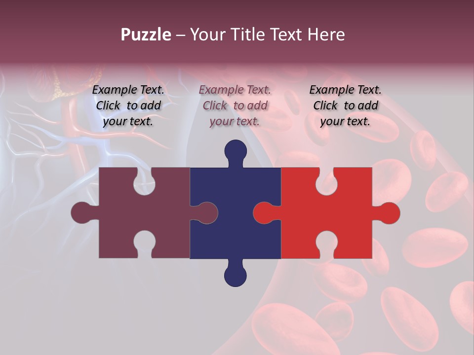 A Blood Flow Powerpoint Presentation Is Shown PowerPoint Template