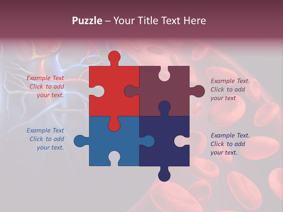 A Blood Flow Powerpoint Presentation Is Shown PowerPoint Template