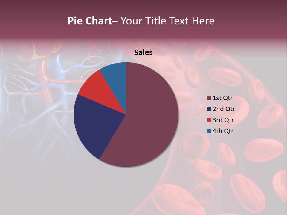 A Blood Flow Powerpoint Presentation Is Shown PowerPoint Template