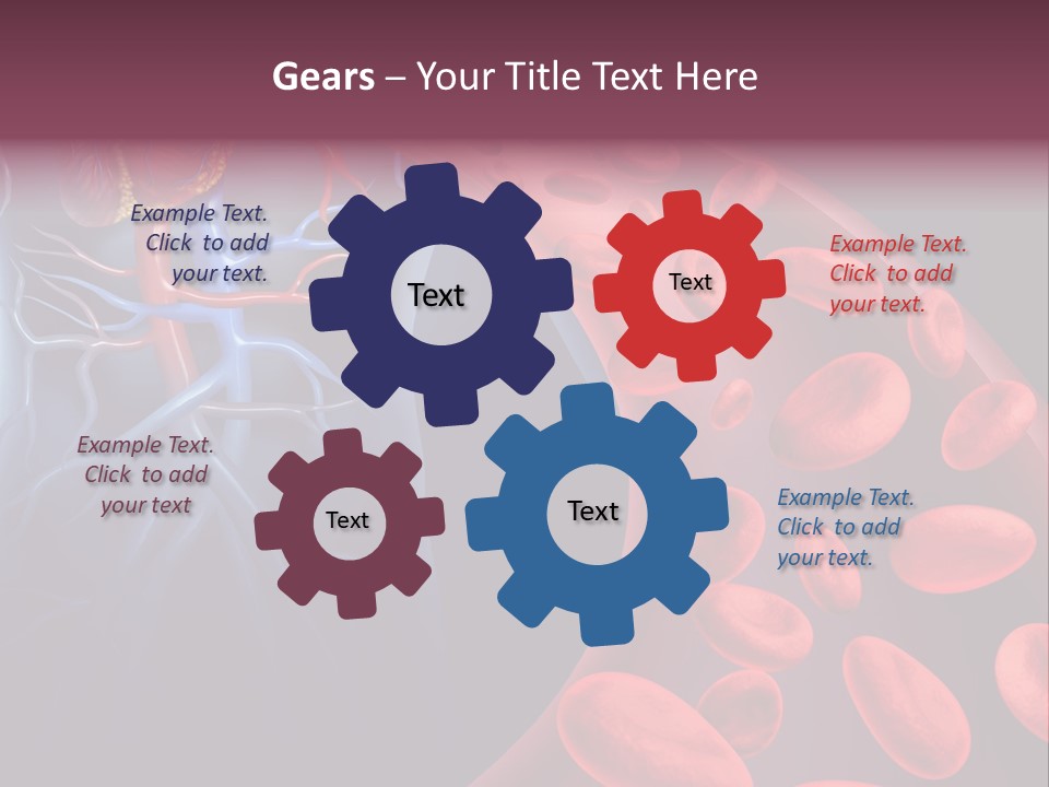 A Blood Flow Powerpoint Presentation Is Shown PowerPoint Template
