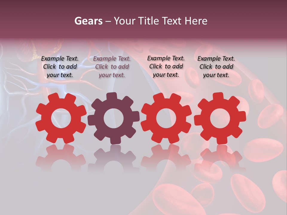 A Blood Flow Powerpoint Presentation Is Shown PowerPoint Template