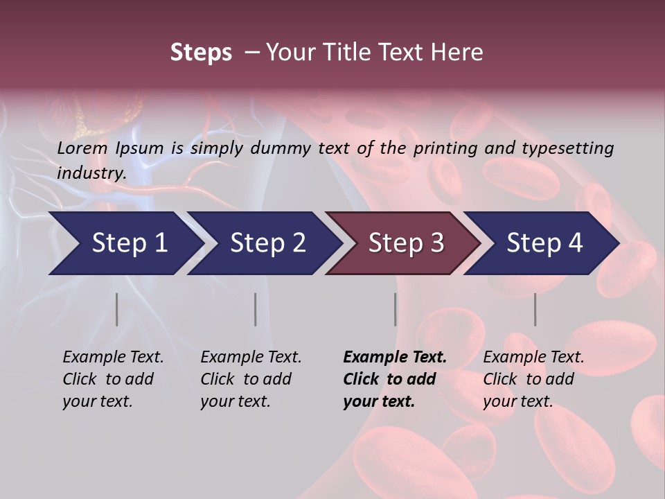 A Blood Flow Powerpoint Presentation Is Shown PowerPoint Template