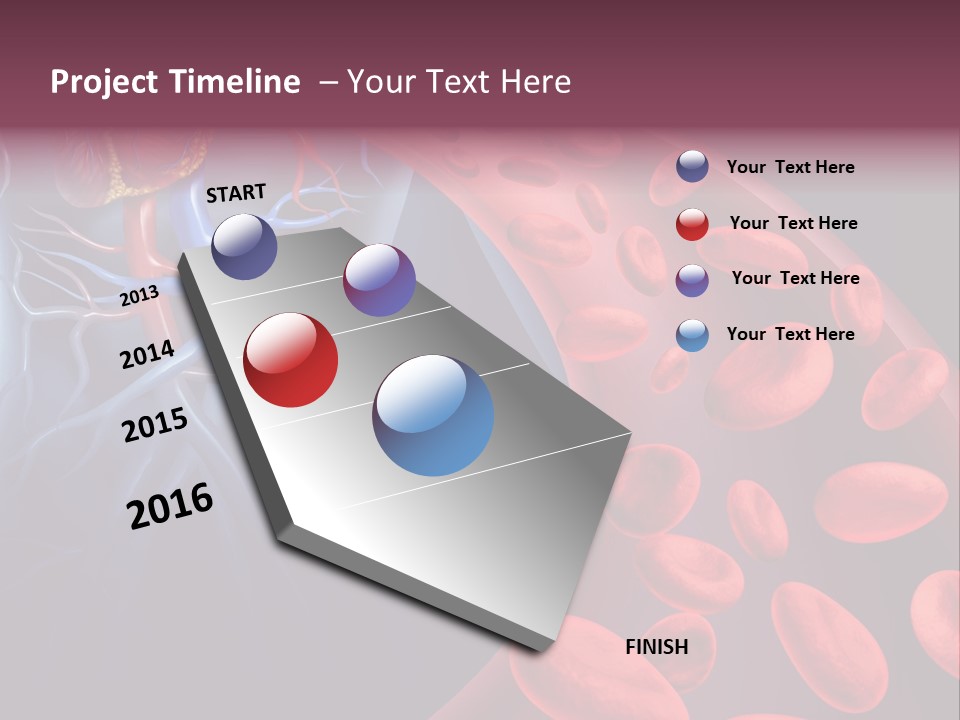 A Blood Flow Powerpoint Presentation Is Shown PowerPoint Template