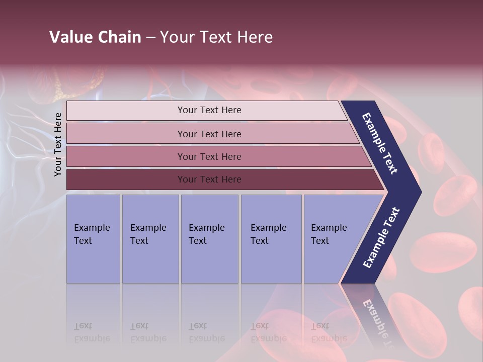 A Blood Flow Powerpoint Presentation Is Shown PowerPoint Template