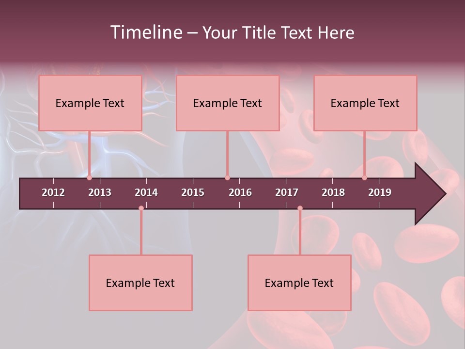 A Blood Flow Powerpoint Presentation Is Shown PowerPoint Template