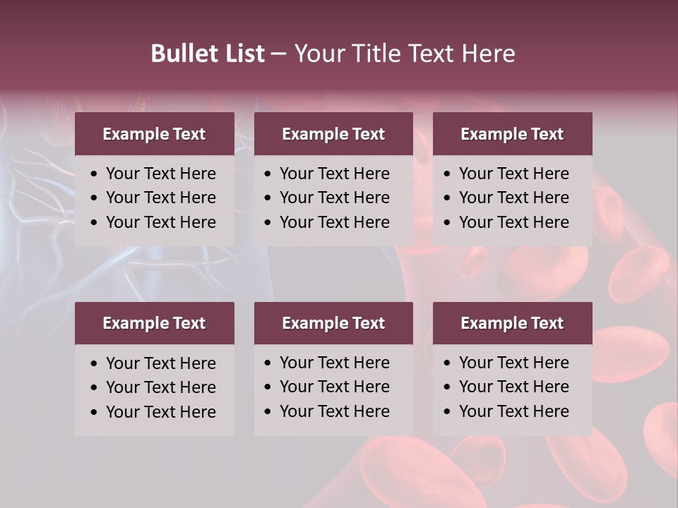 A Blood Flow Powerpoint Presentation Is Shown PowerPoint Template