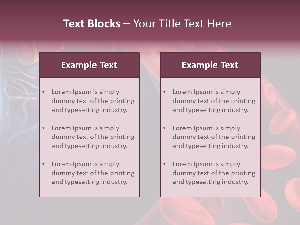 A Blood Flow Powerpoint Presentation Is Shown PowerPoint Template