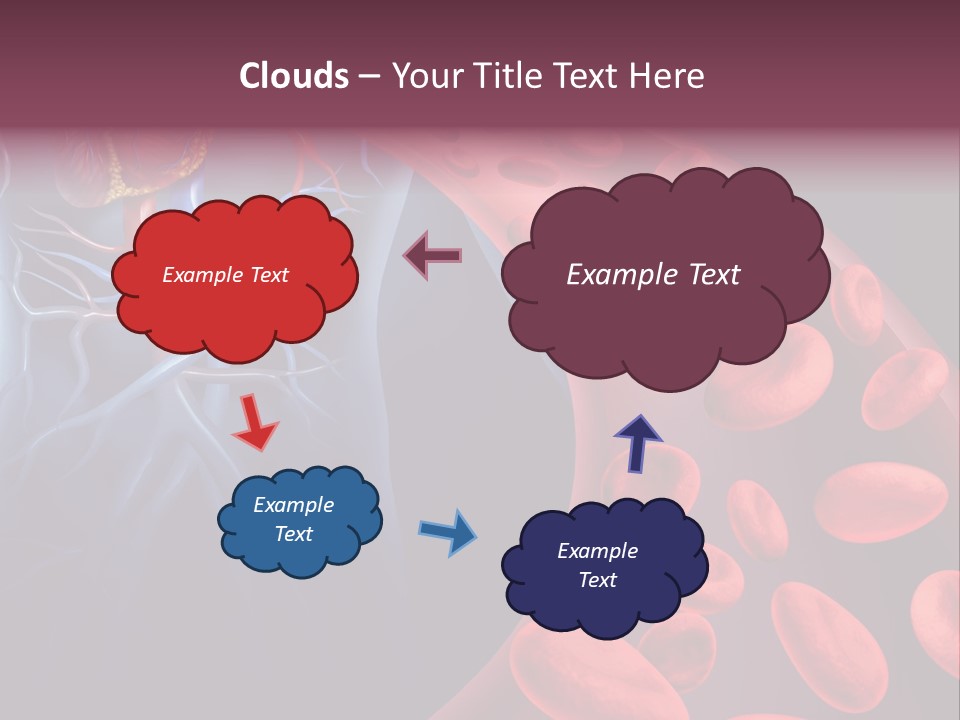 A Blood Flow Powerpoint Presentation Is Shown PowerPoint Template