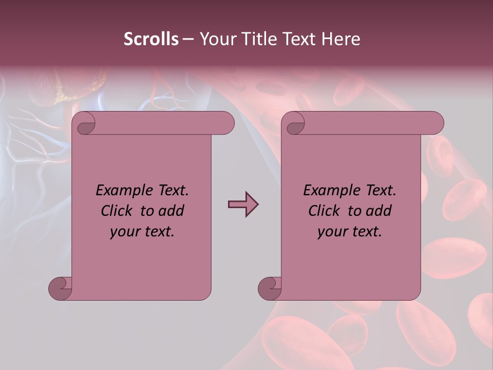 A Blood Flow Powerpoint Presentation Is Shown PowerPoint Template