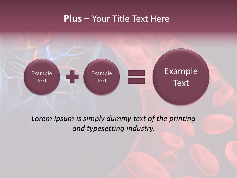 A Blood Flow Powerpoint Presentation Is Shown PowerPoint Template