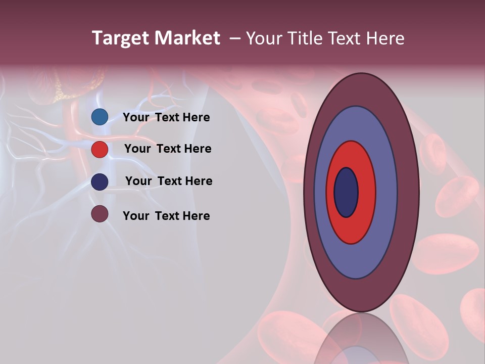 A Blood Flow Powerpoint Presentation Is Shown PowerPoint Template