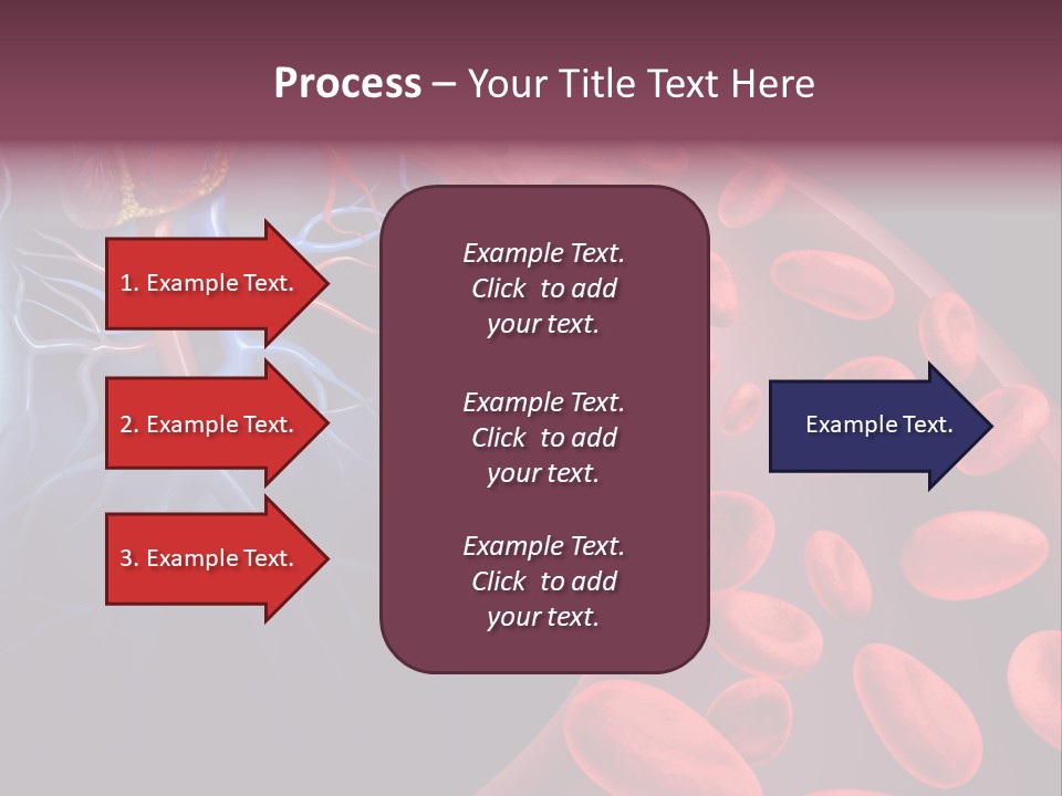 A Blood Flow Powerpoint Presentation Is Shown PowerPoint Template