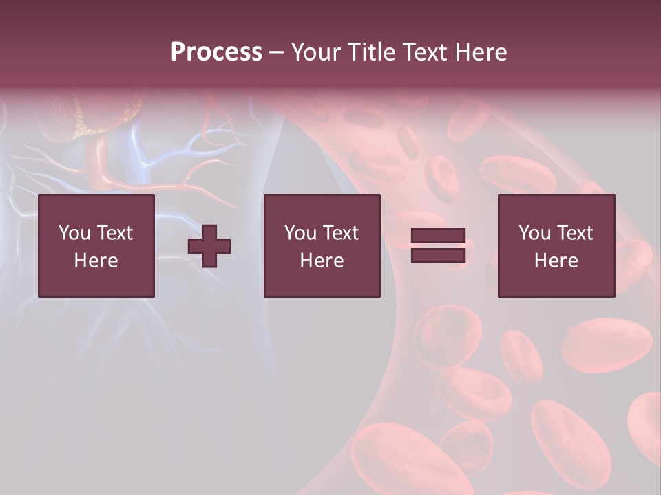 A Blood Flow Powerpoint Presentation Is Shown PowerPoint Template