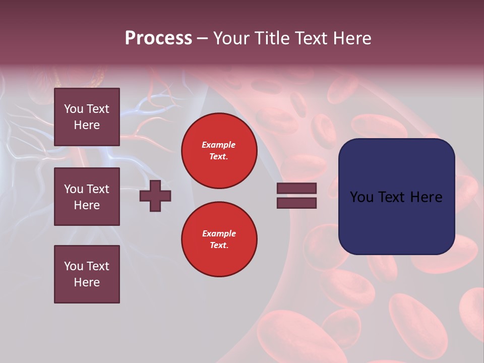 A Blood Flow Powerpoint Presentation Is Shown PowerPoint Template