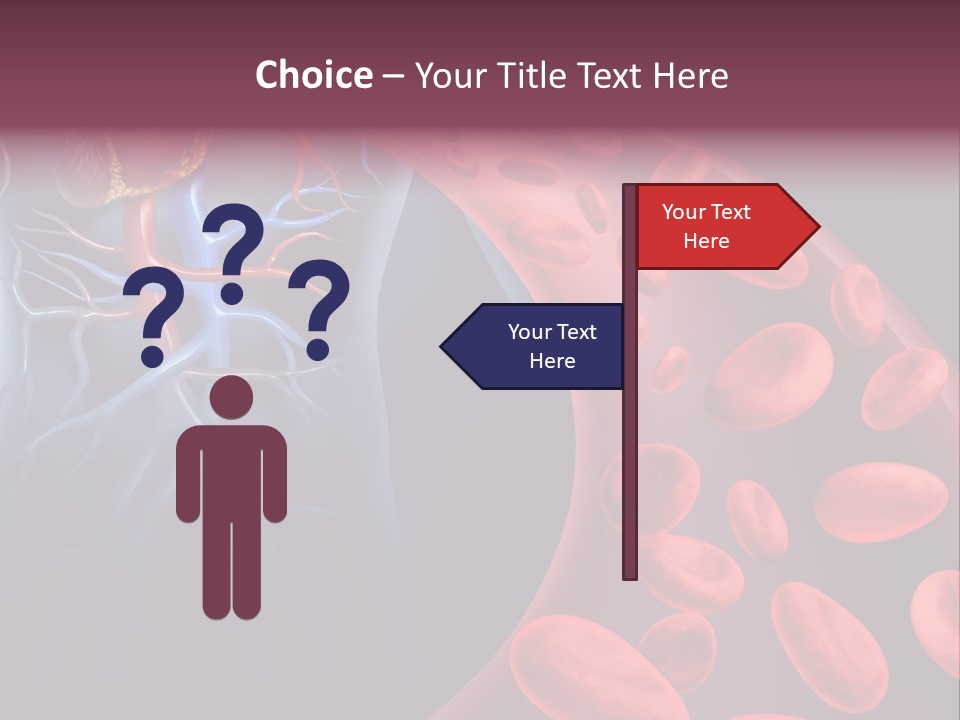 A Blood Flow Powerpoint Presentation Is Shown PowerPoint Template