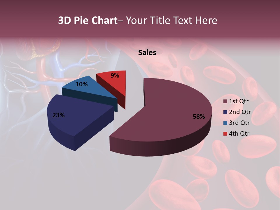 A Blood Flow Powerpoint Presentation Is Shown PowerPoint Template
