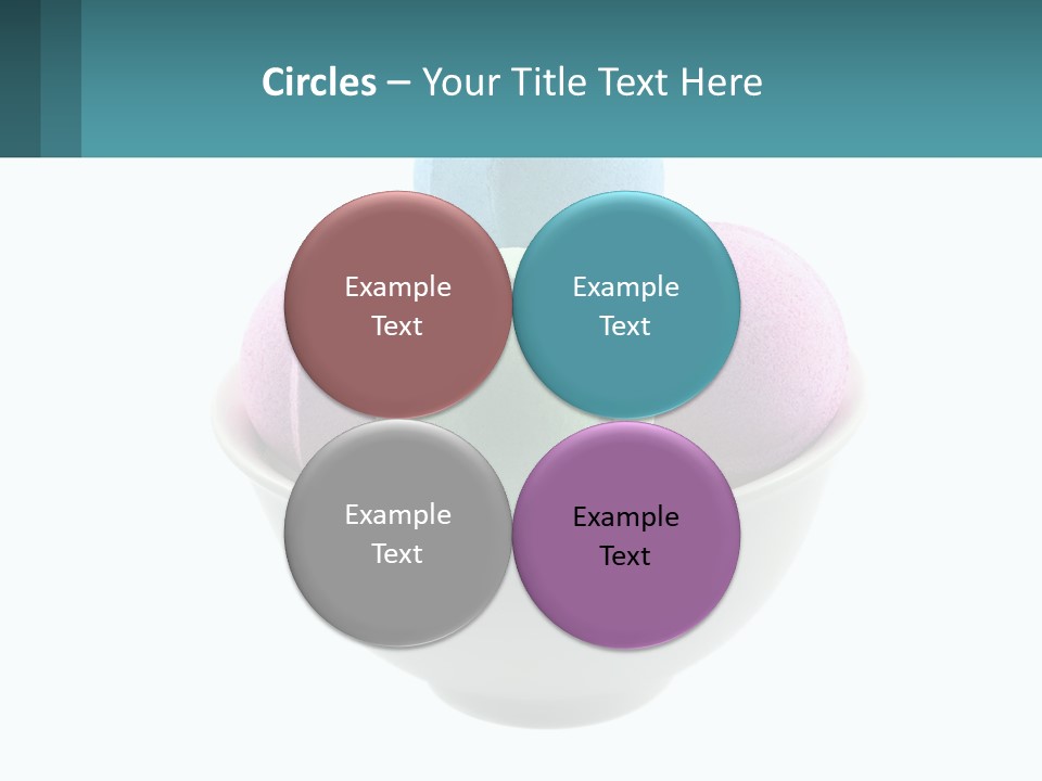 A Bowl Filled With Bath Bombs On Top Of A Table PowerPoint Template