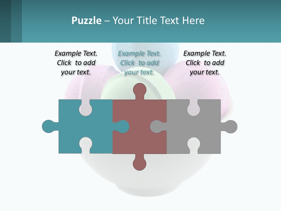 A Bowl Filled With Bath Bombs On Top Of A Table PowerPoint Template