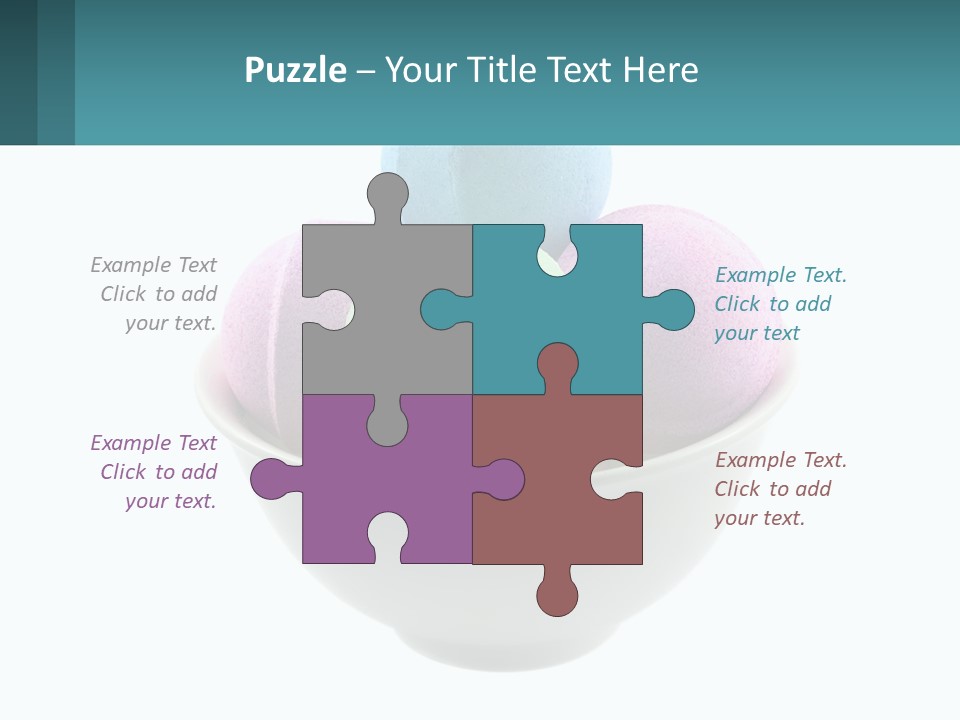 A Bowl Filled With Bath Bombs On Top Of A Table PowerPoint Template