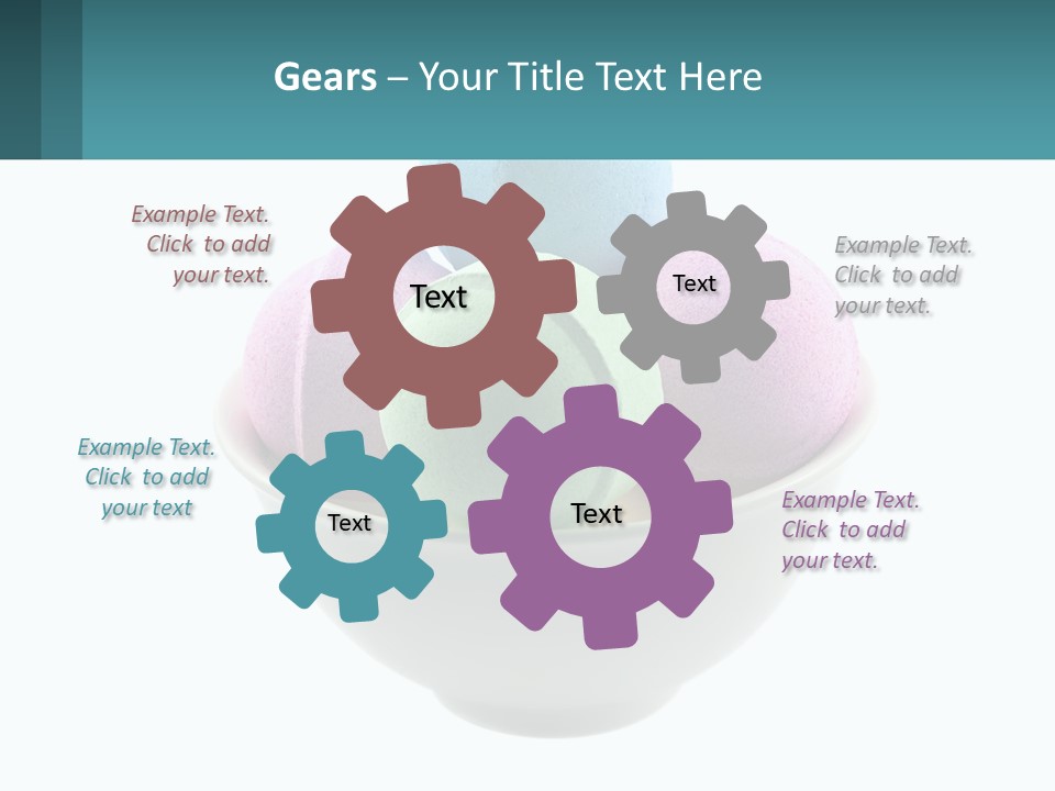 A Bowl Filled With Bath Bombs On Top Of A Table PowerPoint Template