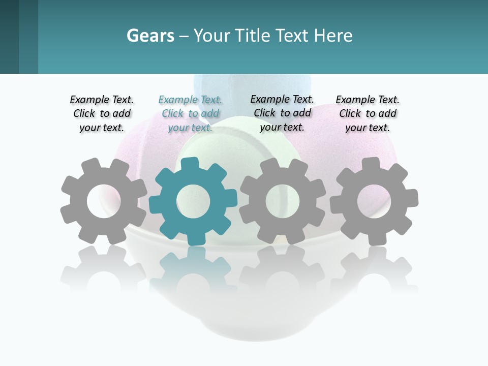 A Bowl Filled With Bath Bombs On Top Of A Table PowerPoint Template