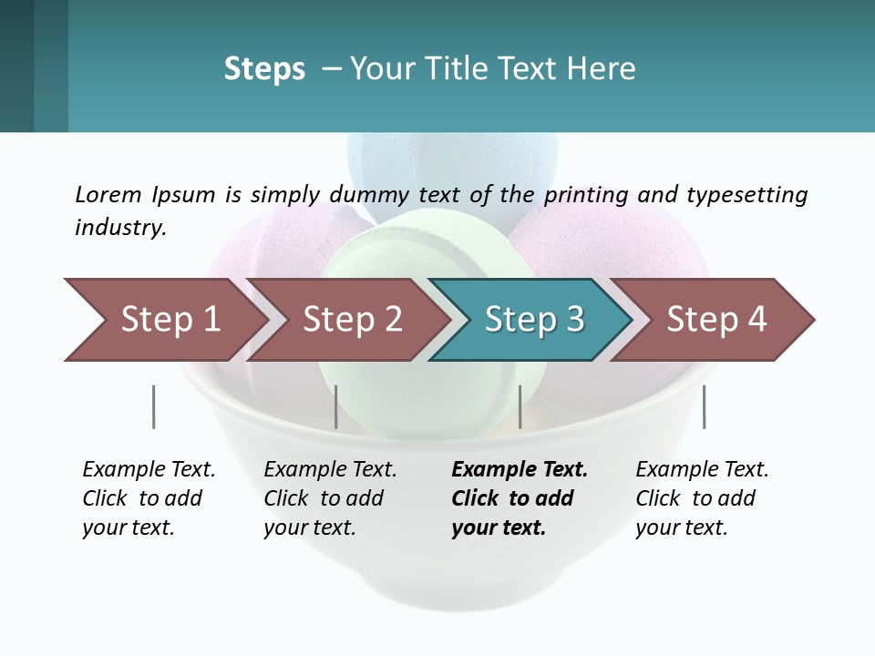 A Bowl Filled With Bath Bombs On Top Of A Table PowerPoint Template