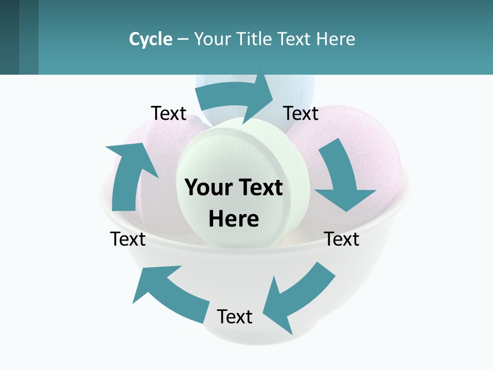 A Bowl Filled With Bath Bombs On Top Of A Table PowerPoint Template