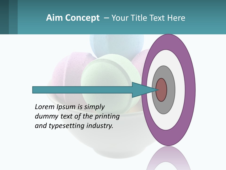 A Bowl Filled With Bath Bombs On Top Of A Table PowerPoint Template