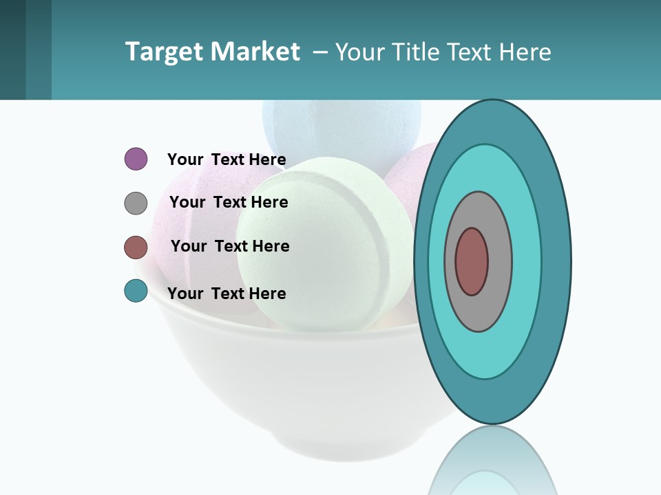 A Bowl Filled With Bath Bombs On Top Of A Table PowerPoint Template