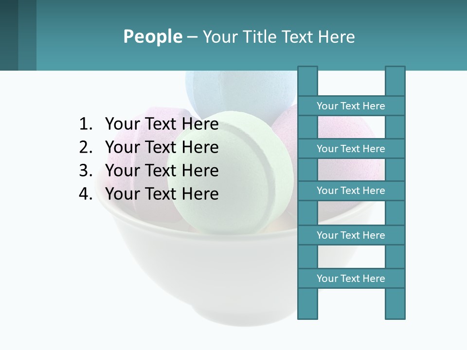 A Bowl Filled With Bath Bombs On Top Of A Table PowerPoint Template
