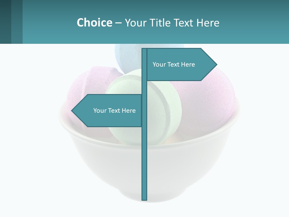 A Bowl Filled With Bath Bombs On Top Of A Table PowerPoint Template