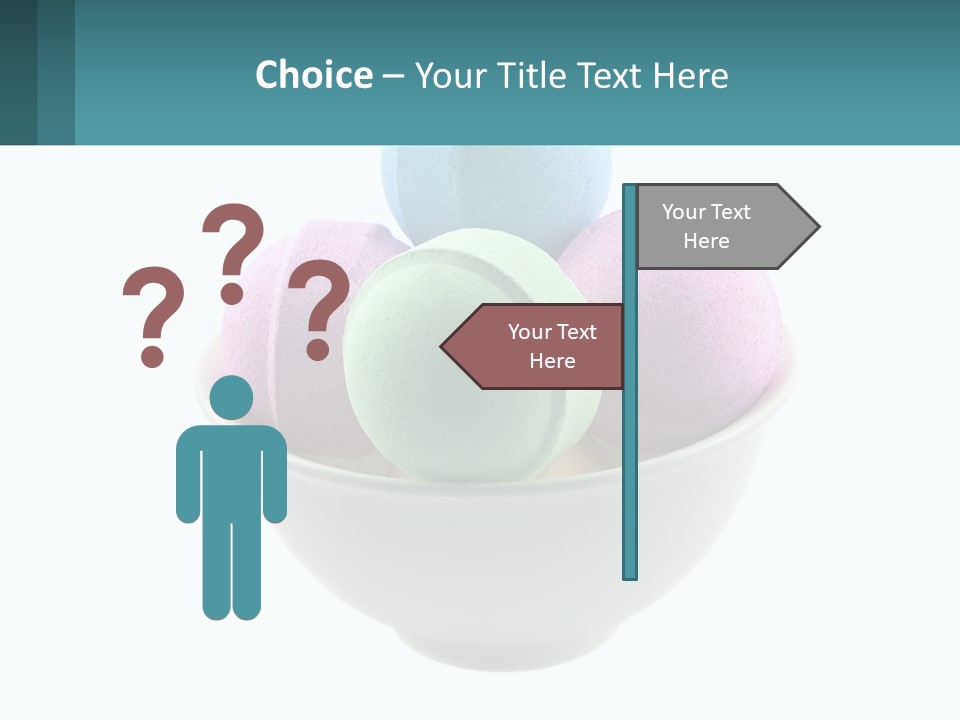 A Bowl Filled With Bath Bombs On Top Of A Table PowerPoint Template