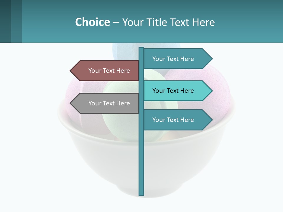 A Bowl Filled With Bath Bombs On Top Of A Table PowerPoint Template