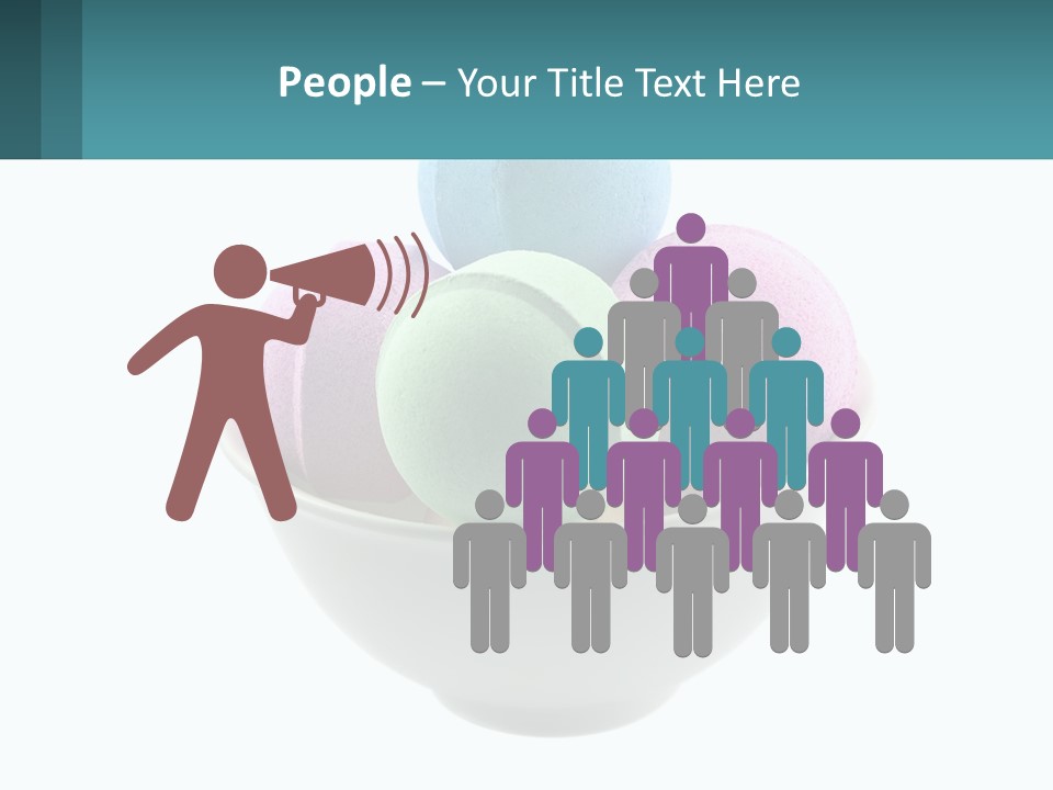 A Bowl Filled With Bath Bombs On Top Of A Table PowerPoint Template