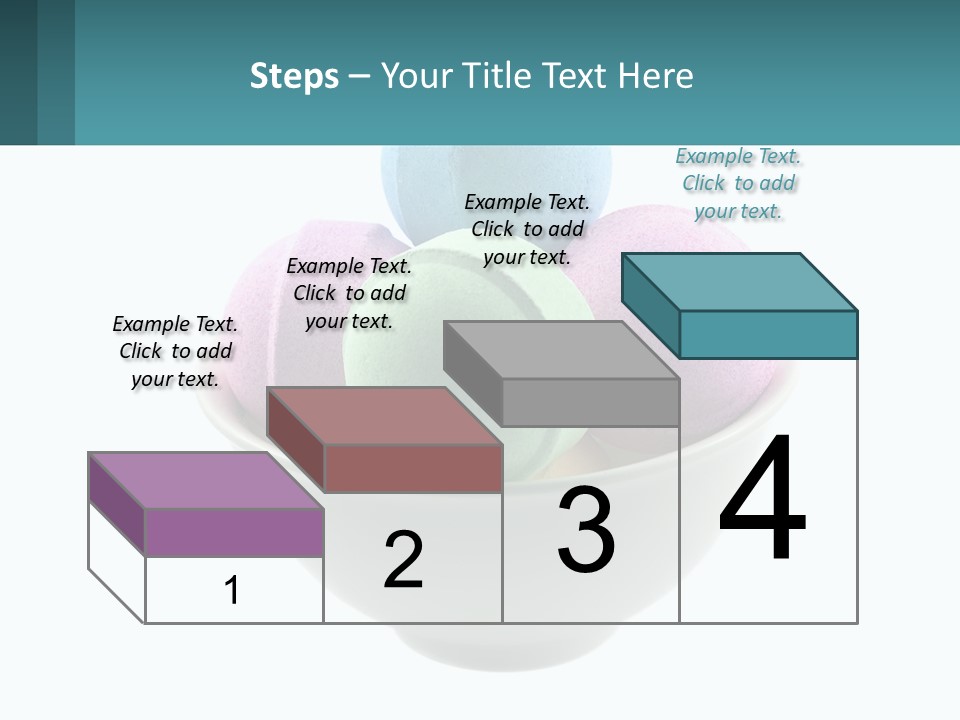 A Bowl Filled With Bath Bombs On Top Of A Table PowerPoint Template