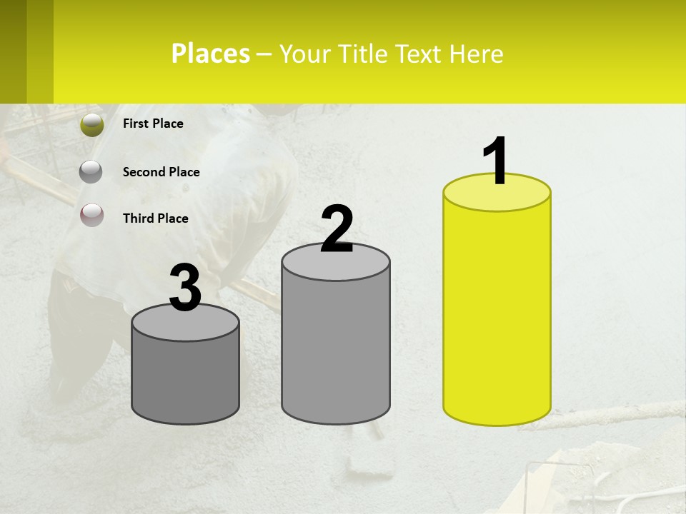 A Man Is Working On A Construction Site PowerPoint Template