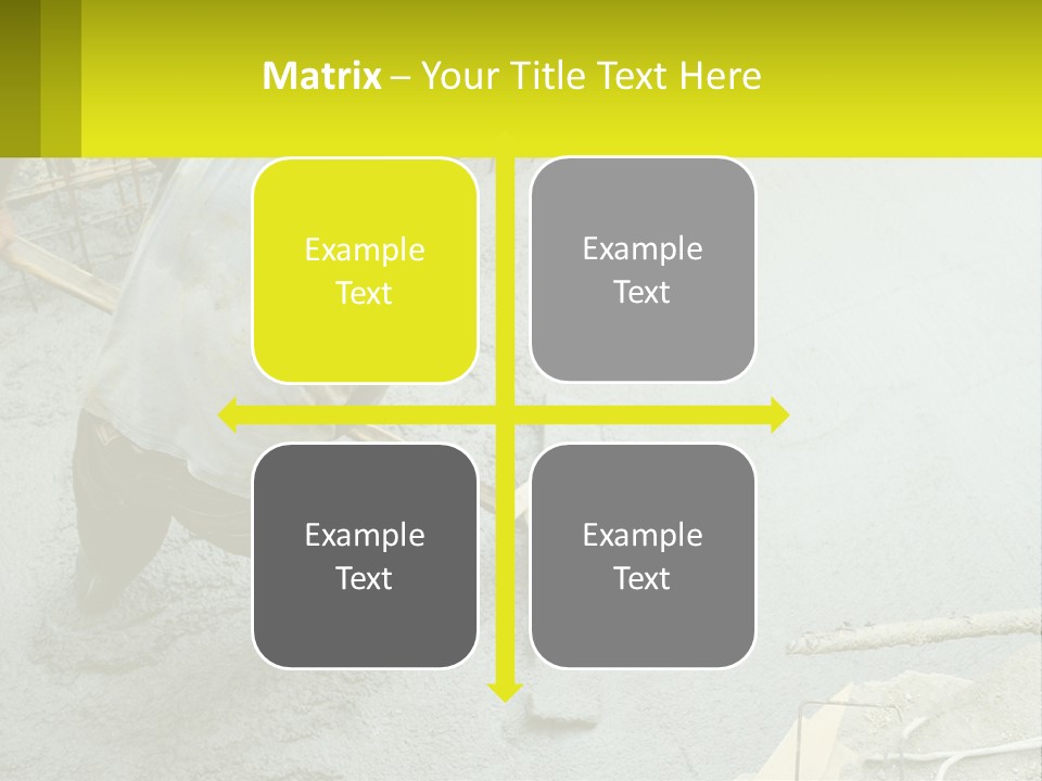A Man Is Working On A Construction Site PowerPoint Template