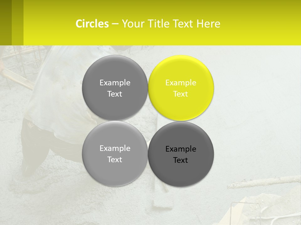 A Man Is Working On A Construction Site PowerPoint Template