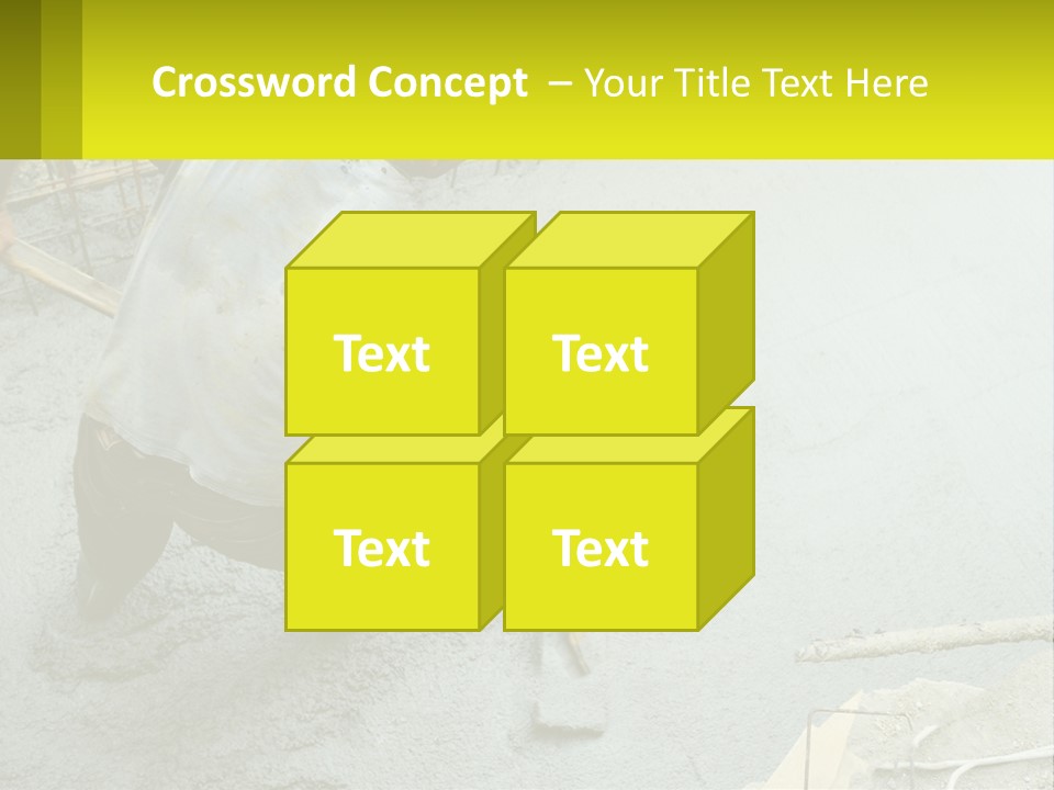 A Man Is Working On A Construction Site PowerPoint Template