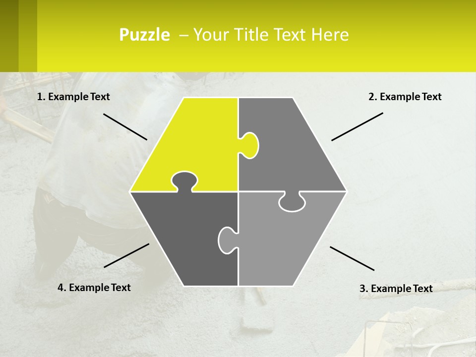 A Man Is Working On A Construction Site PowerPoint Template