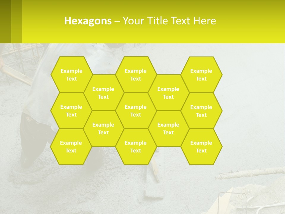 A Man Is Working On A Construction Site PowerPoint Template