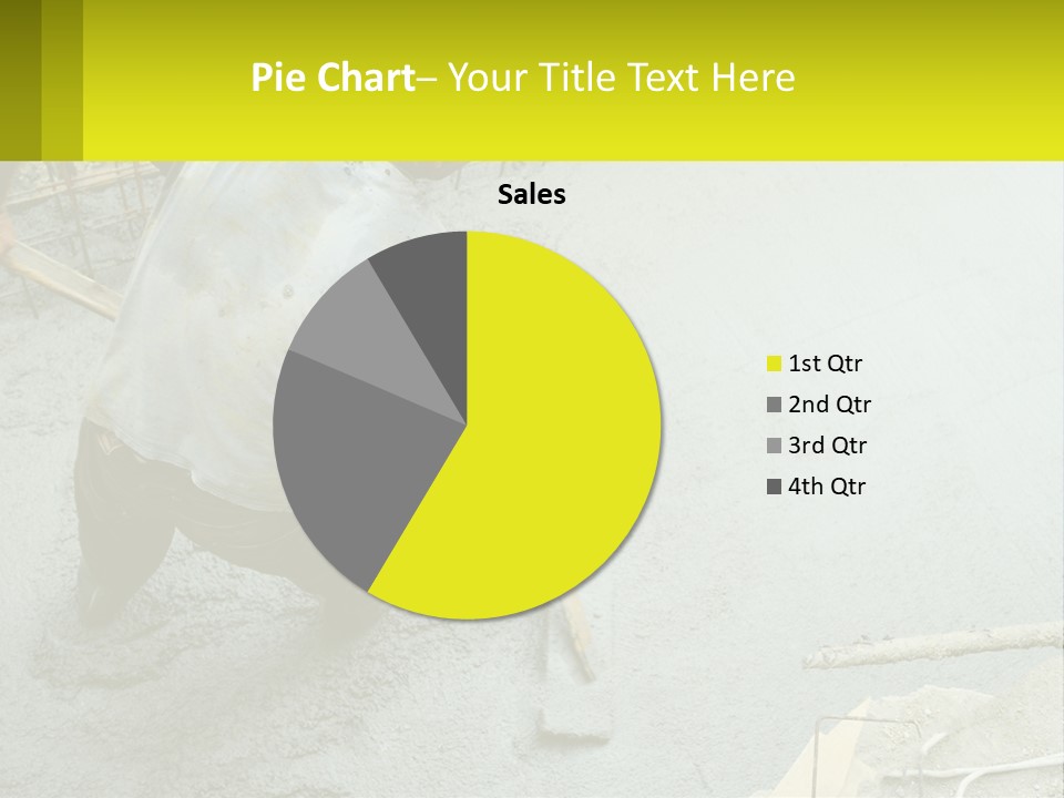 A Man Is Working On A Construction Site PowerPoint Template