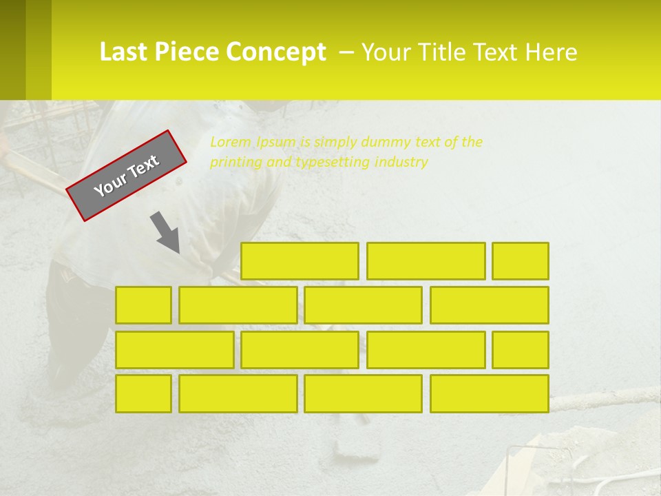 A Man Is Working On A Construction Site PowerPoint Template
