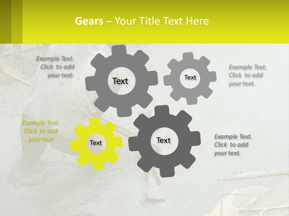 A Man Is Working On A Construction Site PowerPoint Template